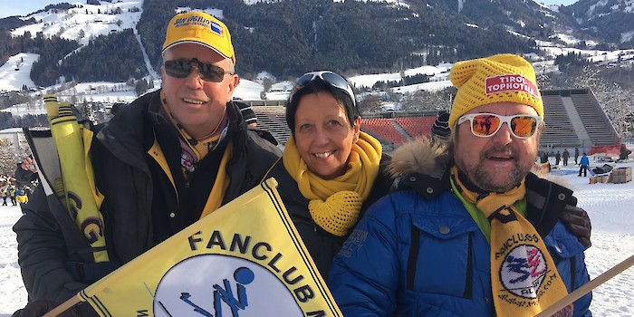 Fans' pilgrimage to the Ganslernhang