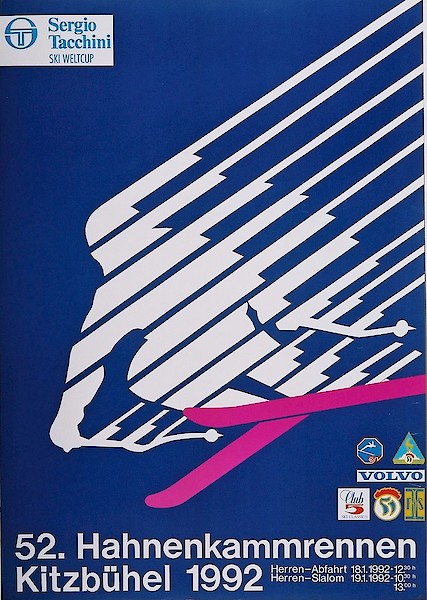 1992, Lechenbauer Klaus aus Reutte (Rennfahrer weiss auf blauem Hintergrund)