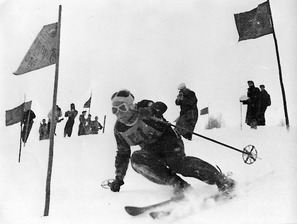 Karl Koller, first winner (combined) after the war, 1946.
