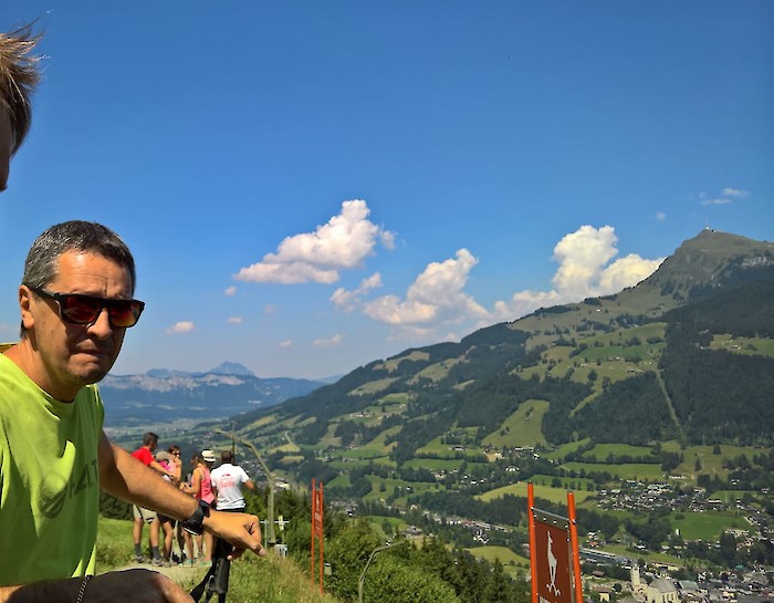 Peter Gerdol an der Hausbergkante.