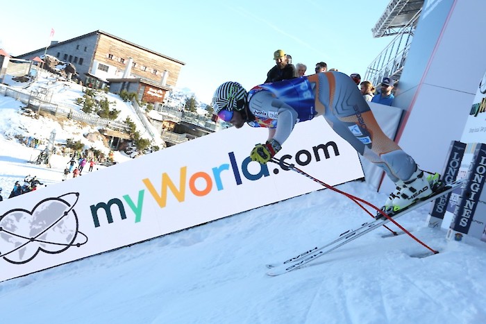 Great weather and piste conditions for the first Downhill training run