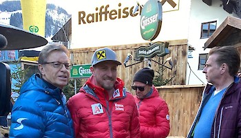 Sportlertreff mit Duo Hermann Maier und Max Franz