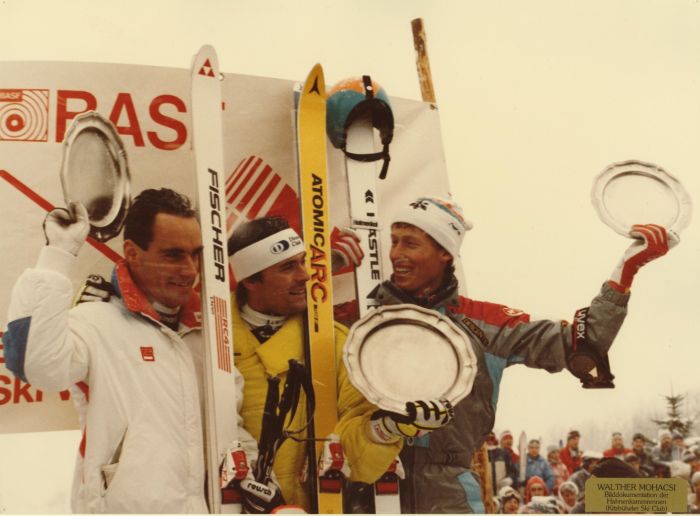 Siegerehrung Resch Erwin - Wirnsberger Peter - Zurbriggen Pirmin