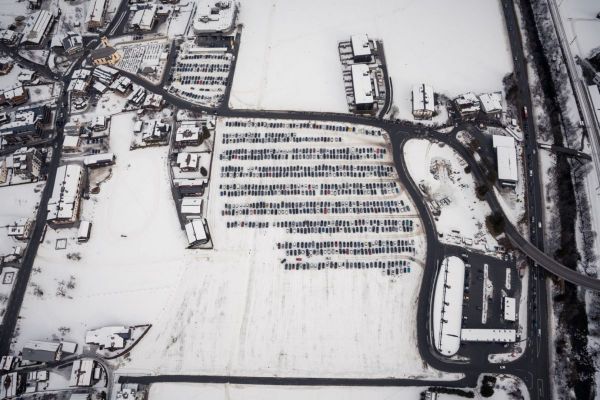 Großparkplatz Hahnenkamm-Rennen in Oberndorf