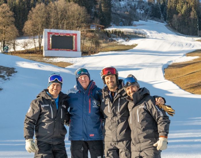 Besuch aus Andorra auf dem Ganslernhang