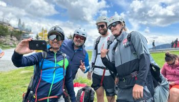 Überraschungsbesuch ÖSV Slalom Team