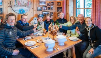 Prelude to the White Sausage Party on the Hahnenkamm