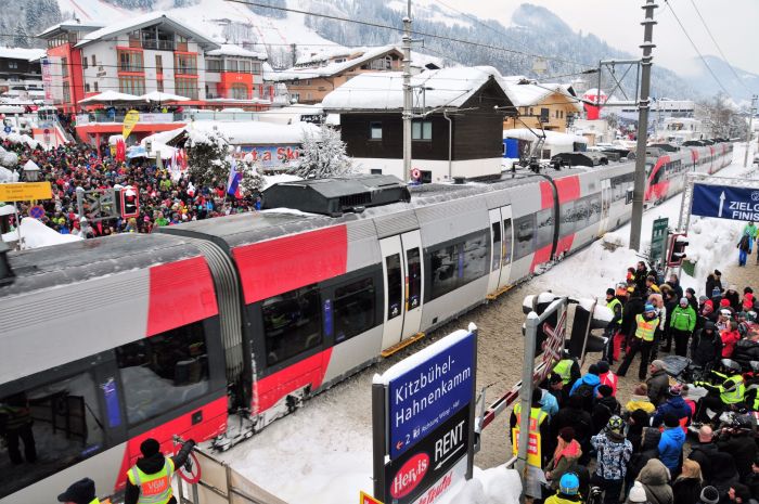 Travelling by Train to the Hahnenkamm Races