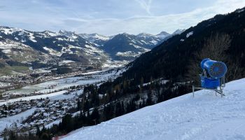 Kitzbühel early onset of winter - A first look at Streif and Ganslern