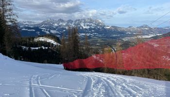 Kitzbühel early onset of winter - A first look at Streif and Ganslern