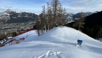 Kitzbühel early onset of winter - A first look at Streif and Ganslern