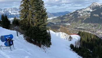 Kitzbühel early onset of winter - A first look at Streif and Ganslern