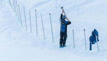 Im Einsatz für die Sicherheit der Athleten