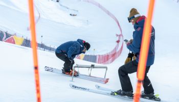 Mit dem Winkelmesser auf der Streif