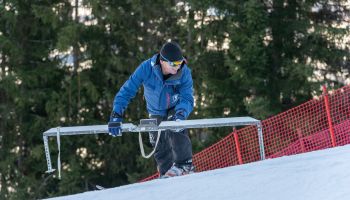 Mit dem Winkelmesser auf der Streif