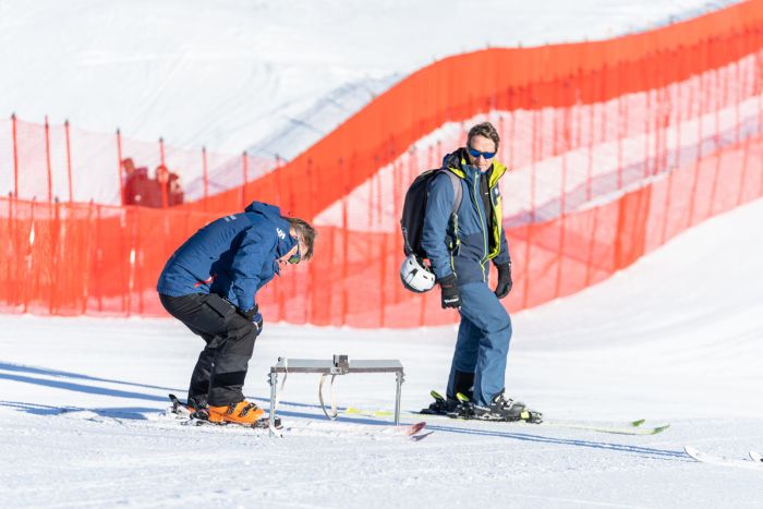 Mit dem Winkelmesser auf der Streif