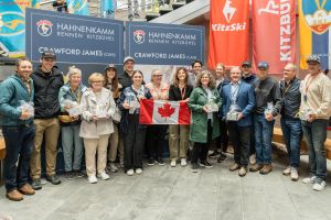 Ski-Kanada feiert auf dem Hahnenkamm