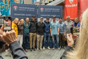 Ski-Kanada feiert auf dem Hahnenkamm