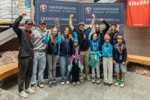Ski-Kanada feiert auf dem Hahnenkamm