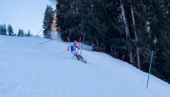 Slalom Elite Train on Ganslern Hill