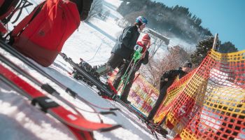 Braathen, Hallberg und Österreich beim Training am Ganslern