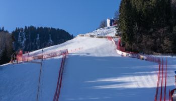 The Streif is bathed in sunshine: Kitzbühel is good to go