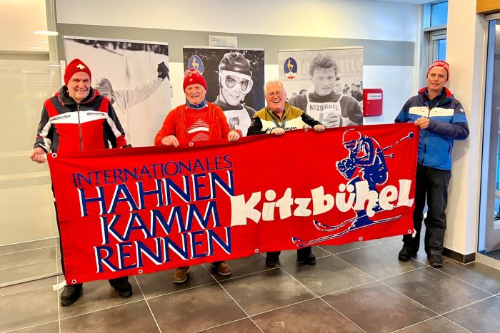 Historic finish banner returns home